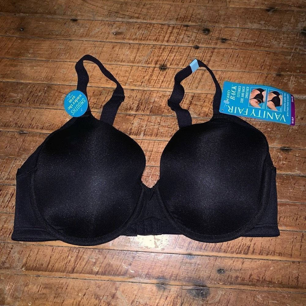 Vanity Fair black NWT 36C lingerie soft body bra
